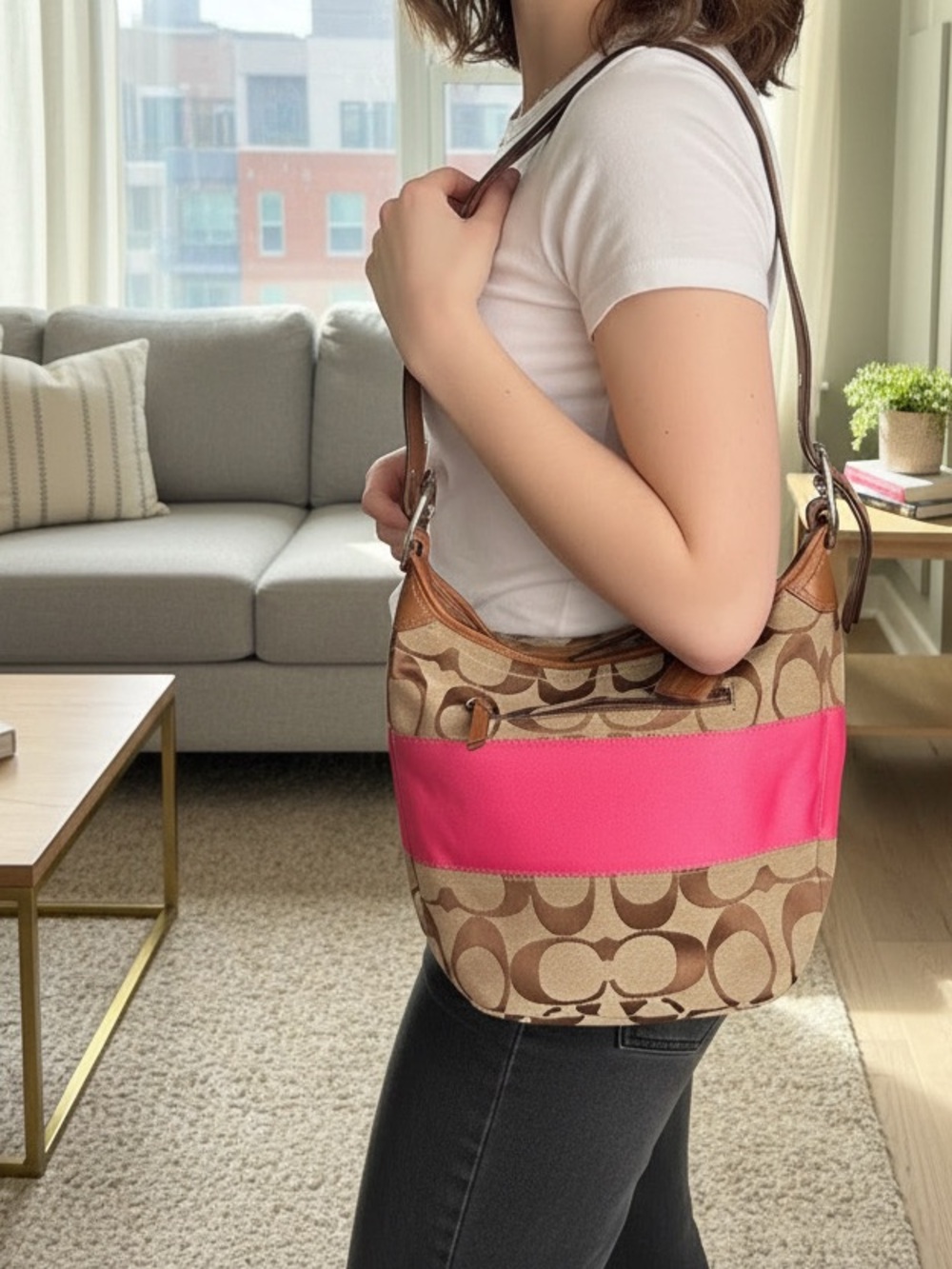 Coach Signature Rugby Duffel Tote